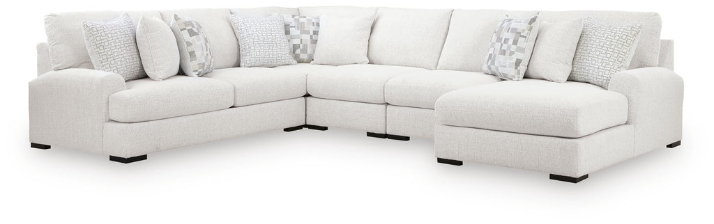 Misty-Lakes sectional, 5-Piece Sectional with Chaise · Right-Facing Chaise · 119 × 154 × 38 in, view 1