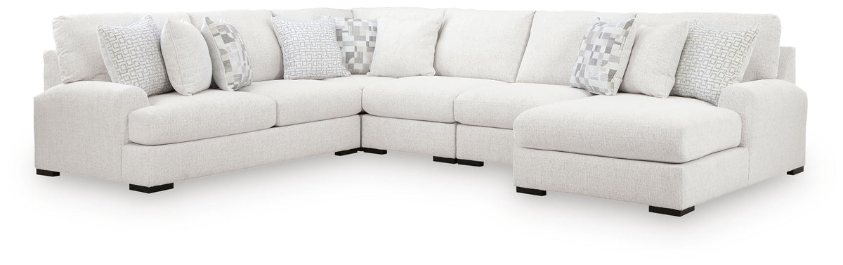Misty-Lakes sectional, 5-Piece Sectional with Chaise · Right-Facing Chaise · 119 × 154 × 38 in, view 1