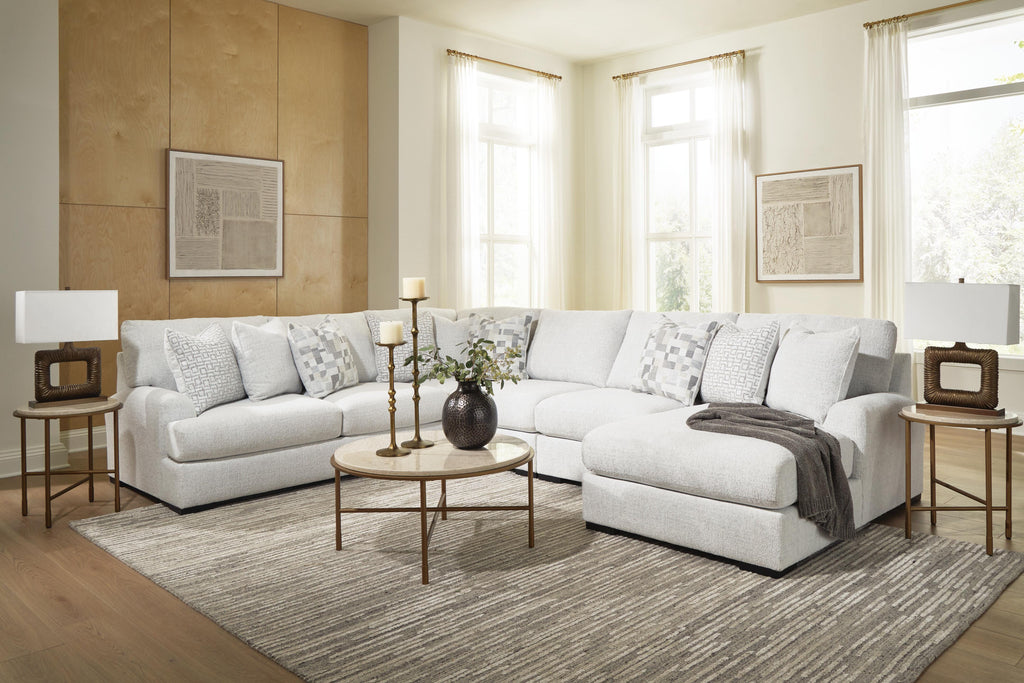 Misty-Lakes sectional, 5-Piece Sectional with Chaise · Right-Facing Chaise · 119 × 154 × 38 in, view 3