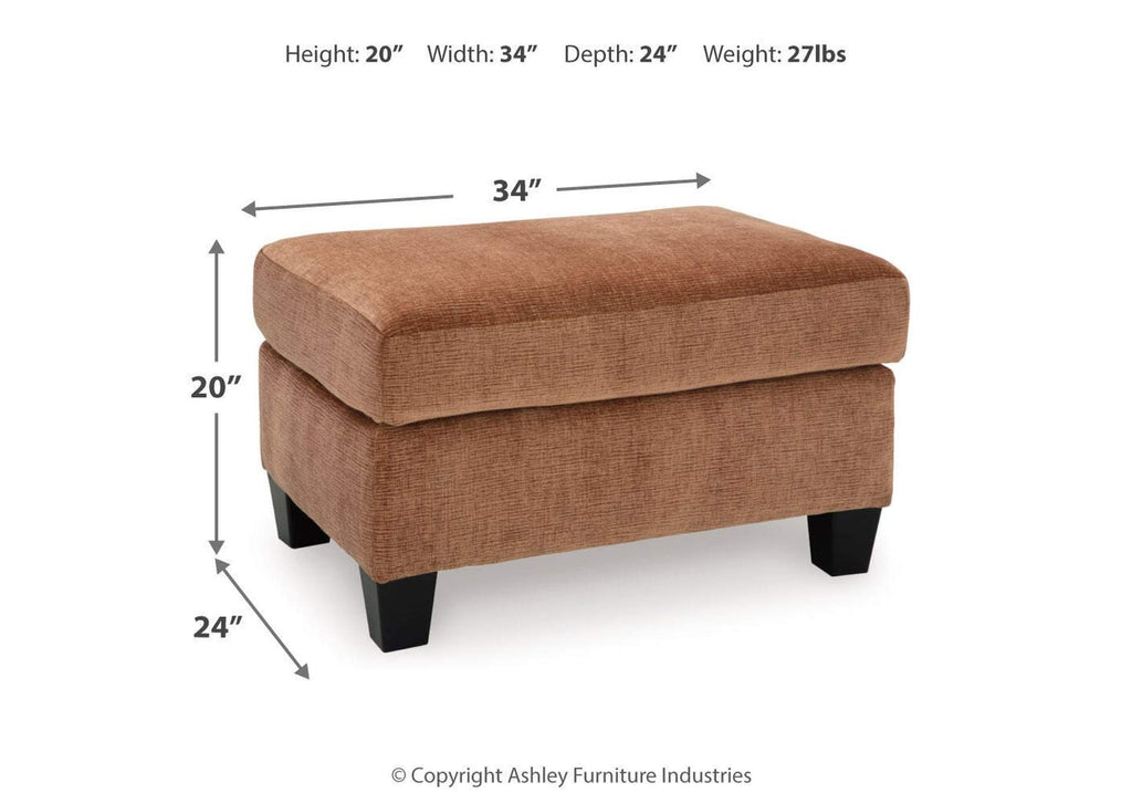 Amity Bay Ottoman dimensions