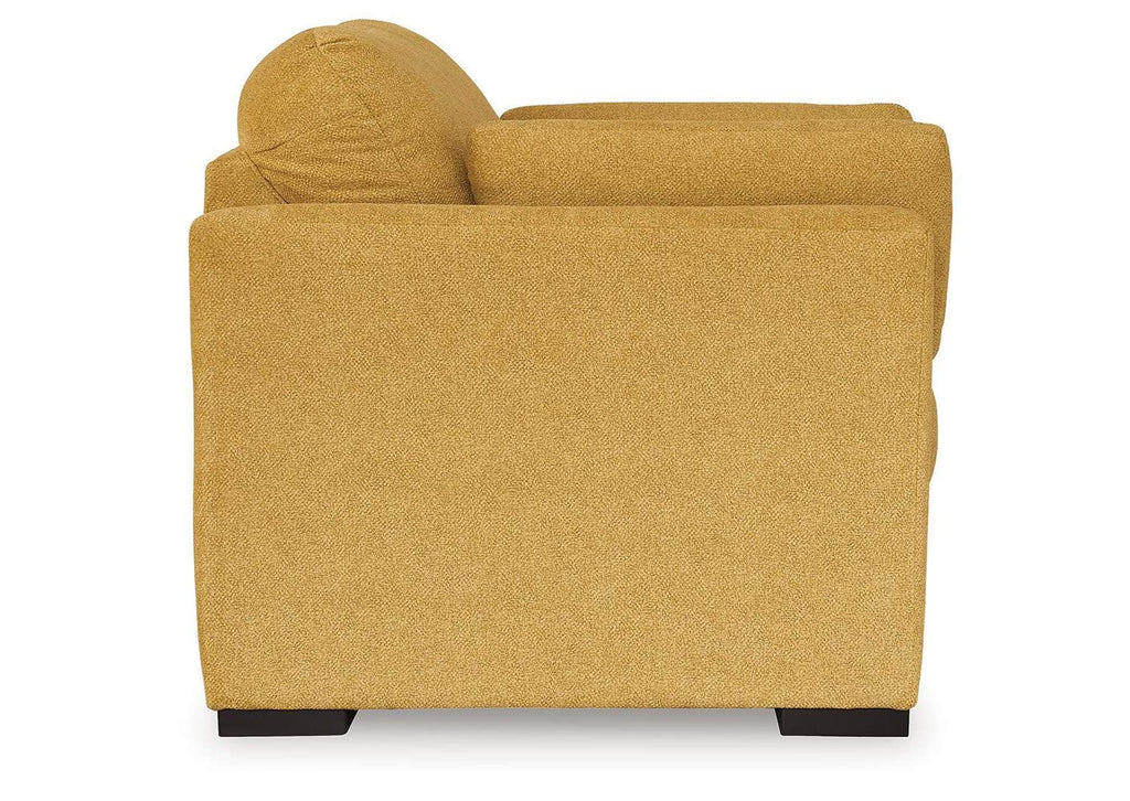 Keerwick Sofa, Loveseat, Chair and Ottoman side view