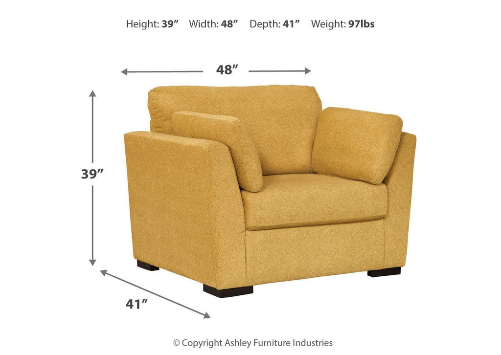 Keerwick Sofa, Loveseat, Chair and Ottoman dimensions