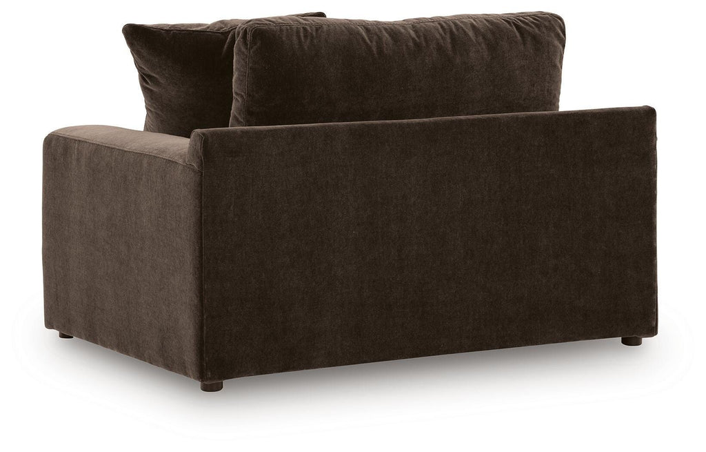 Maxton Heights Oversized Chair in Bittersweet, back view