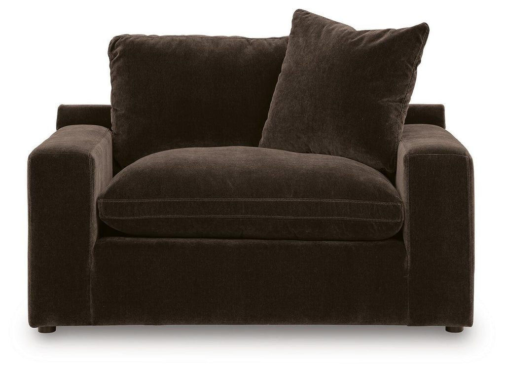 Maxton Heights Oversized Chair in Bittersweet, front view