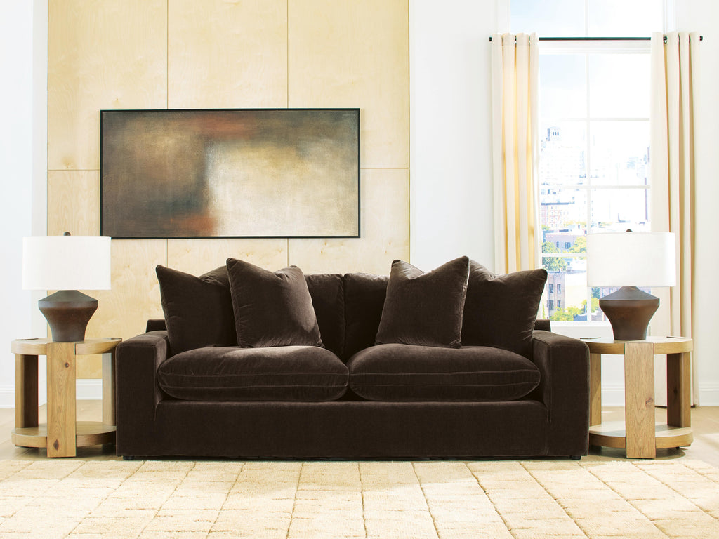 Maxton Heights Sofa in Bittersweet, lifestyle view