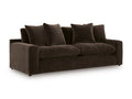 Maxton Heights Sofa in Bittersweet, angle view