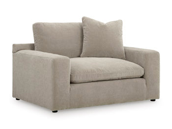 Maxton Heights Oversized Chair in Pebble, angle view