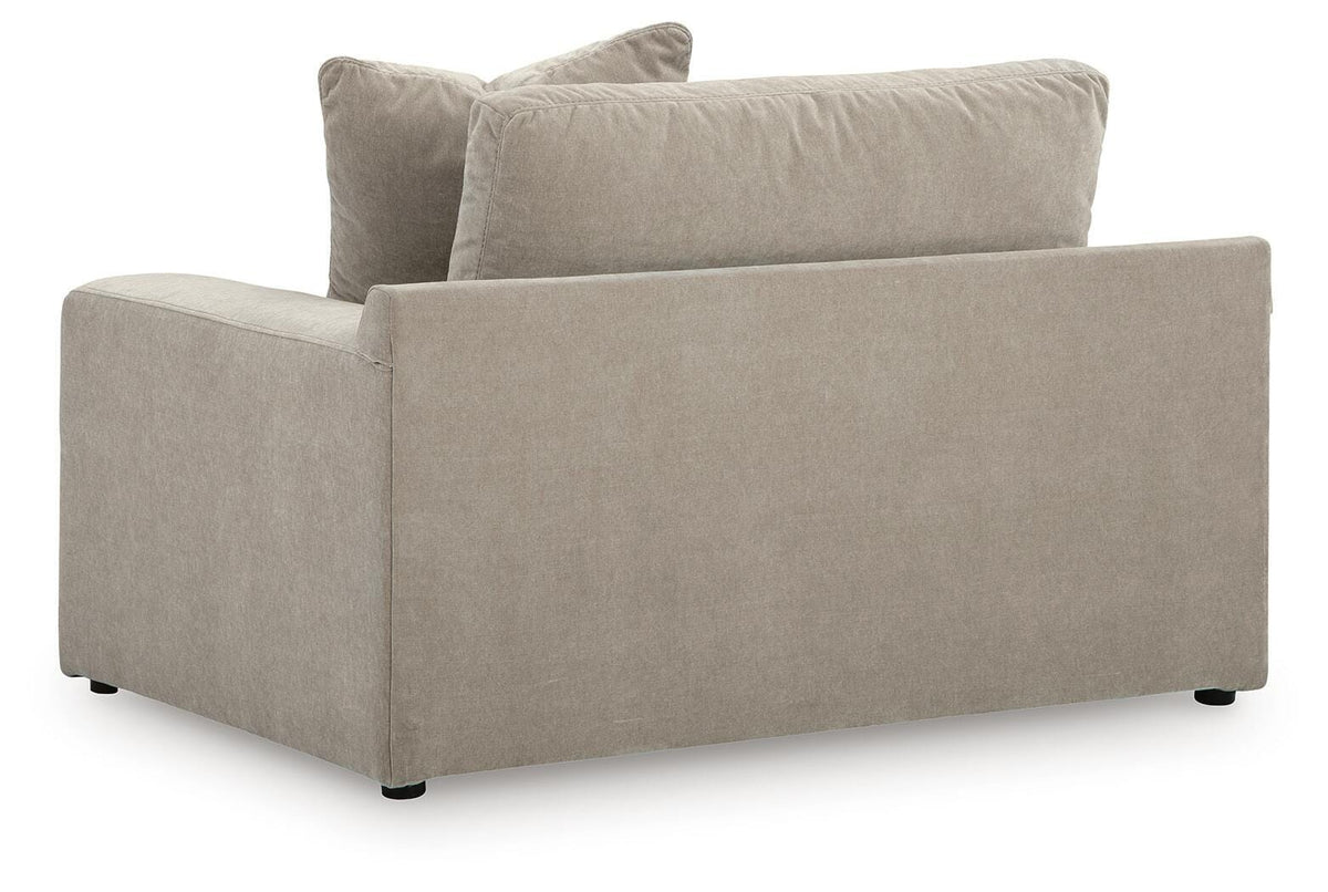 Maxton Heights Oversized Chair in Pebble, back view
