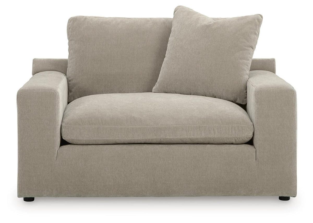 Maxton Heights Oversized Chair in Pebble, front view