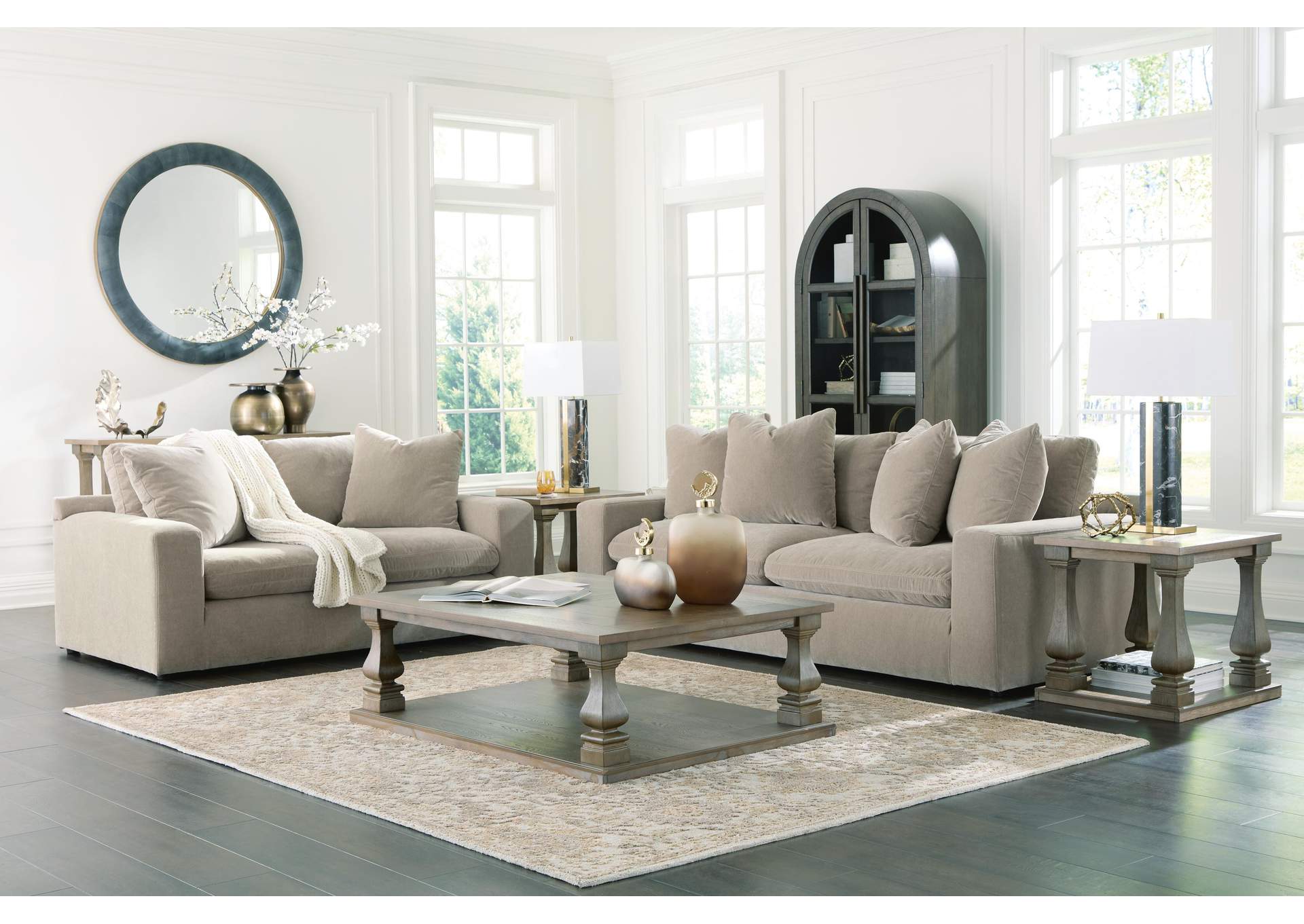 Maxton Heights Sofa and Loveseat