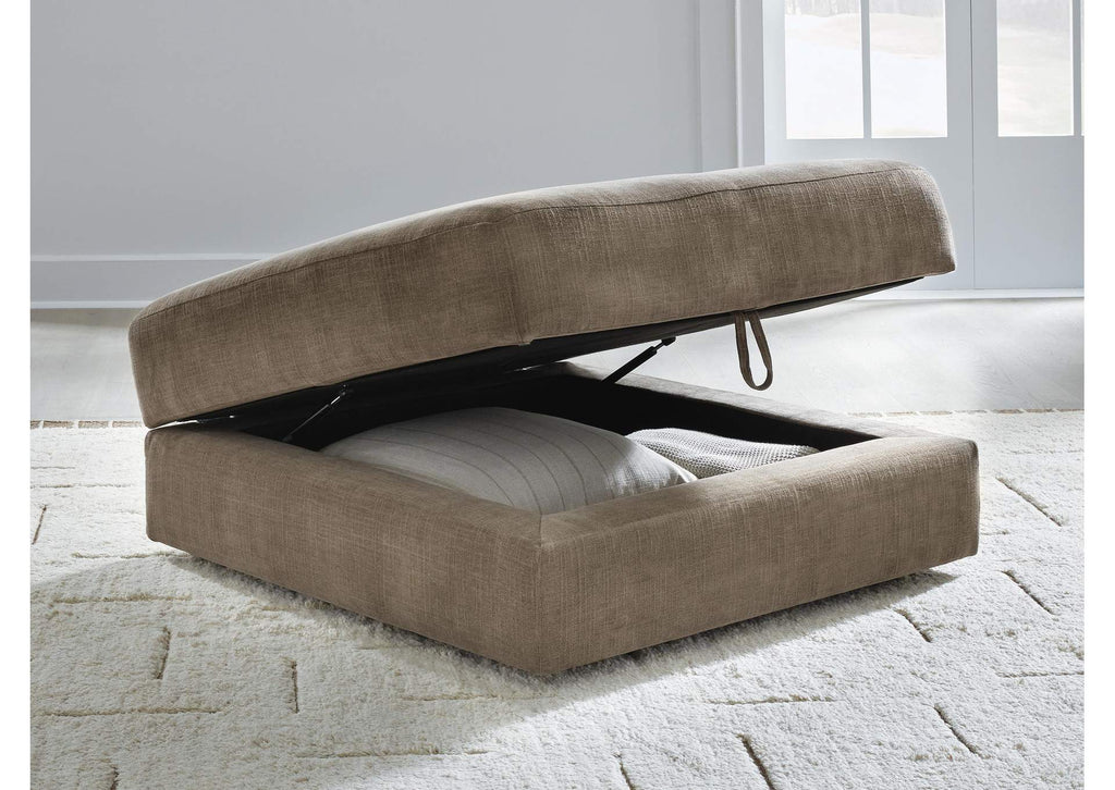Camellia-Court Ottoman With Storage