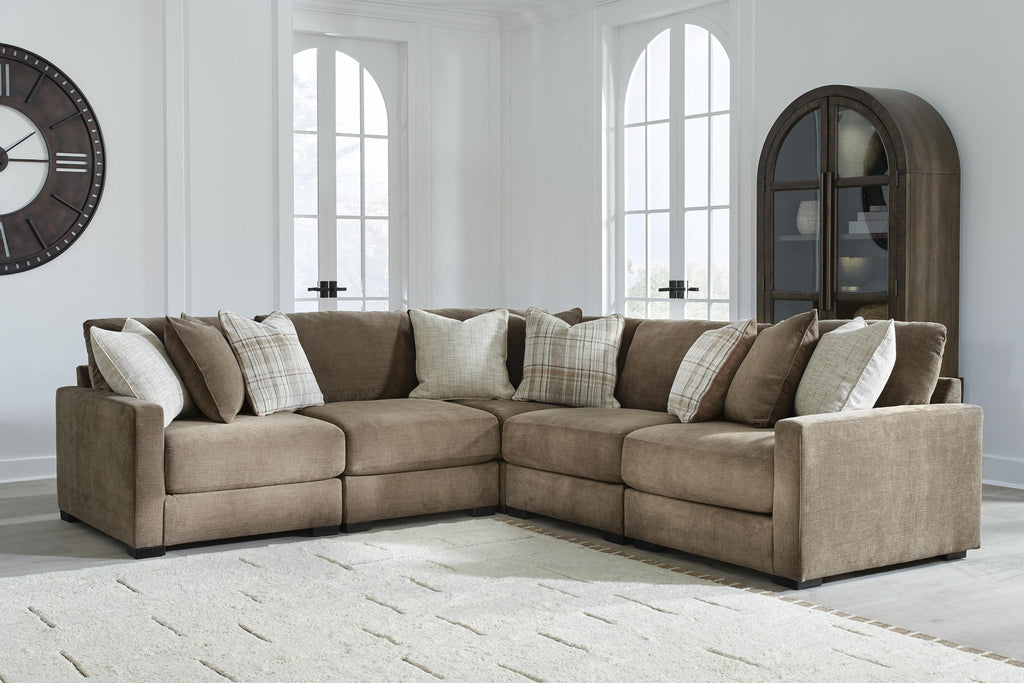 Camellia-Court sectional, 5-Piece Sectional · 113 × 113 × 37 in, view 2