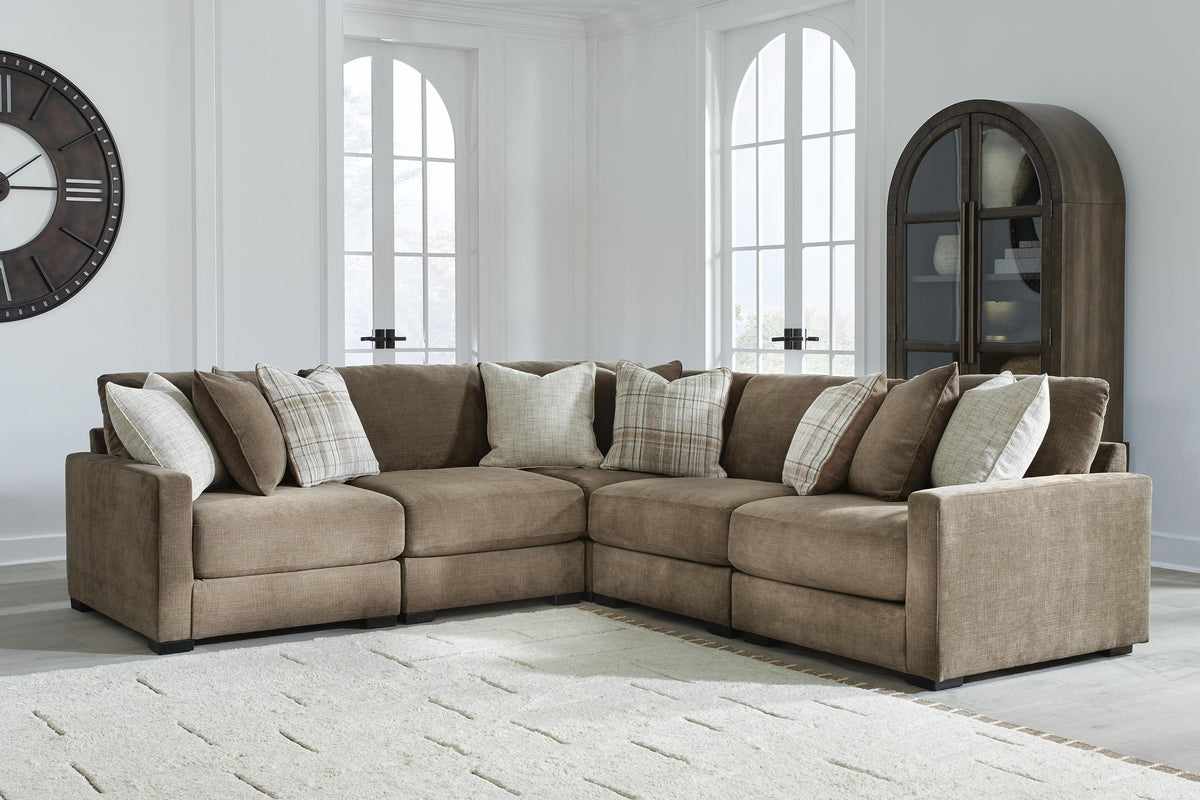 Camellia-Court sectional, 5-Piece Sectional · 113 × 113 × 37 in, view 2
