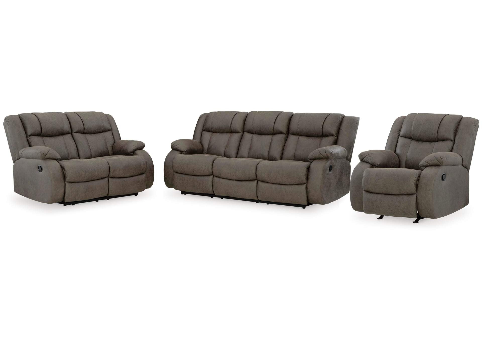 First Base Sofa, Loveseat and Recliner