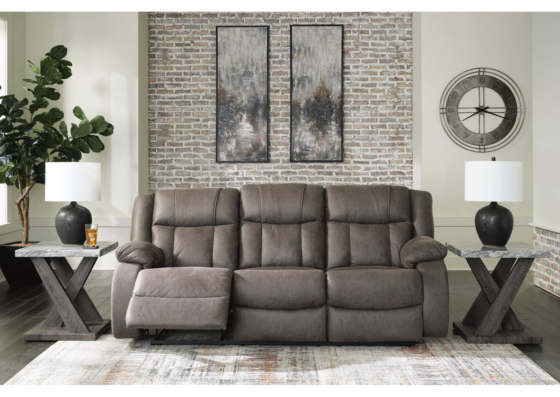 First Base Reclining Sofa