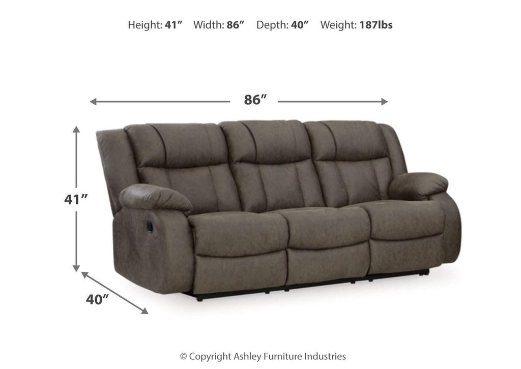 First Base Sofa, Loveseat and Recliner dimensions