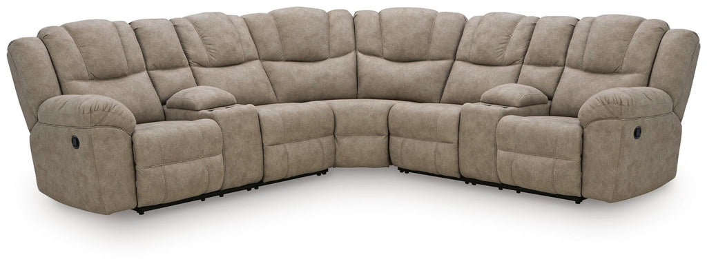 Pearce-Pike sectional, 3-Piece Reclining Sectional with Double Console · 119 × 119 × 43 in, view 1