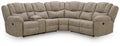Pearce-Pike sectional, 3-Piece Reclining Sectional with Console · 119 × 105 × 43 in, view 1