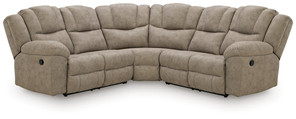 Pearce-Pike sectional, 3-Piece Reclining Sectional · 105 × 105 × 43 in, view 1