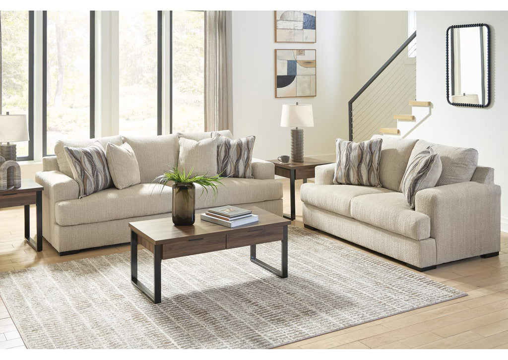 Crespino Sofa and Loveseat