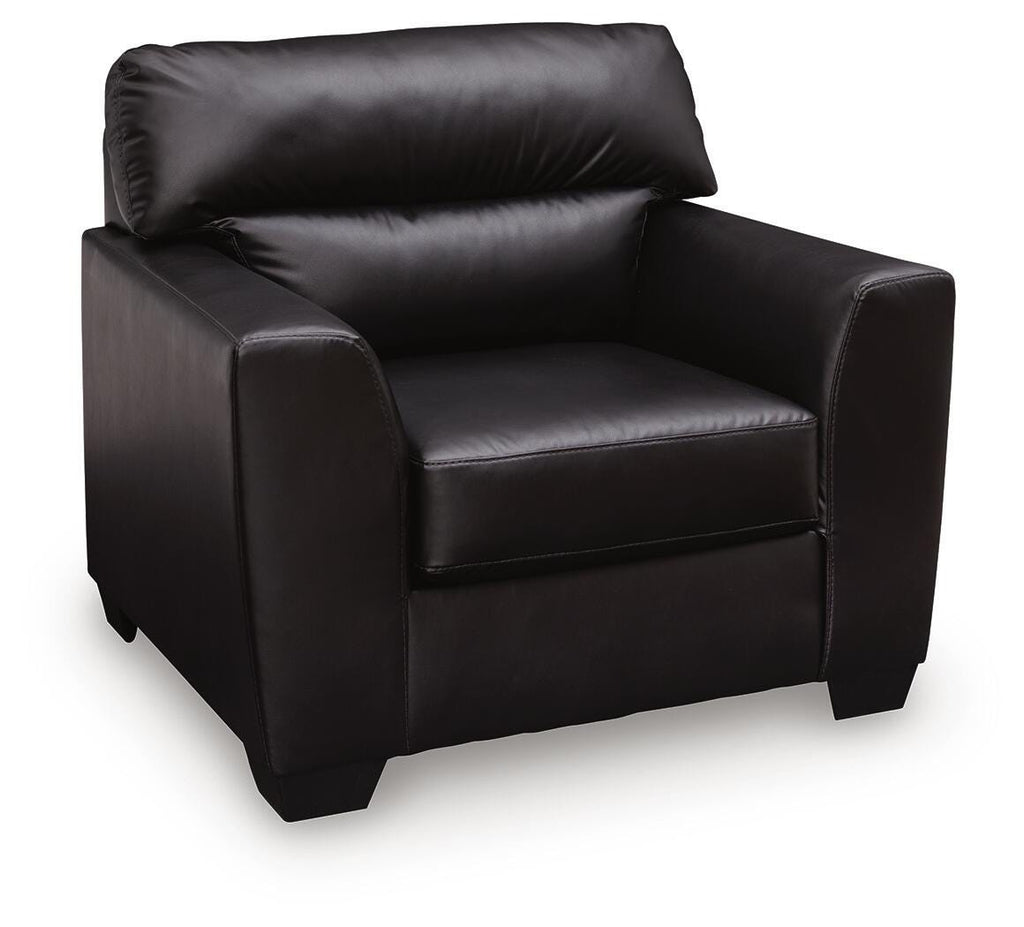 Glennbre Chair in Midnight, angle view