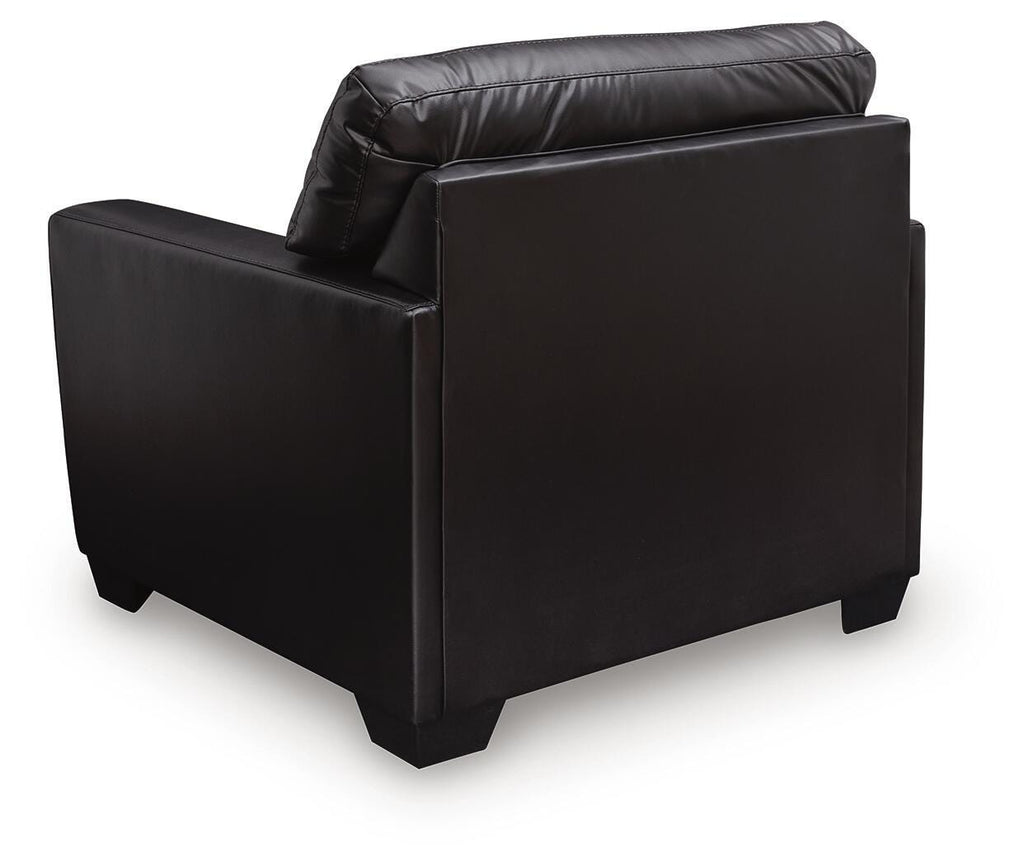 Glennbre Chair in Midnight, back view