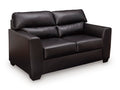 Glennbre Loveseat in Midnight, angle view
