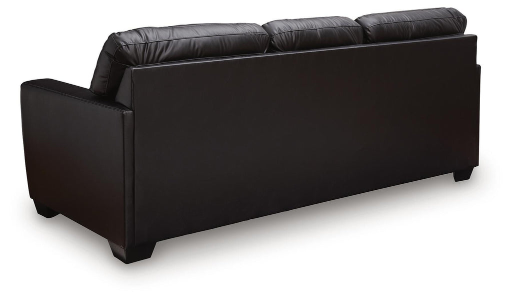 Glennbre Sofa in Midnight, back view