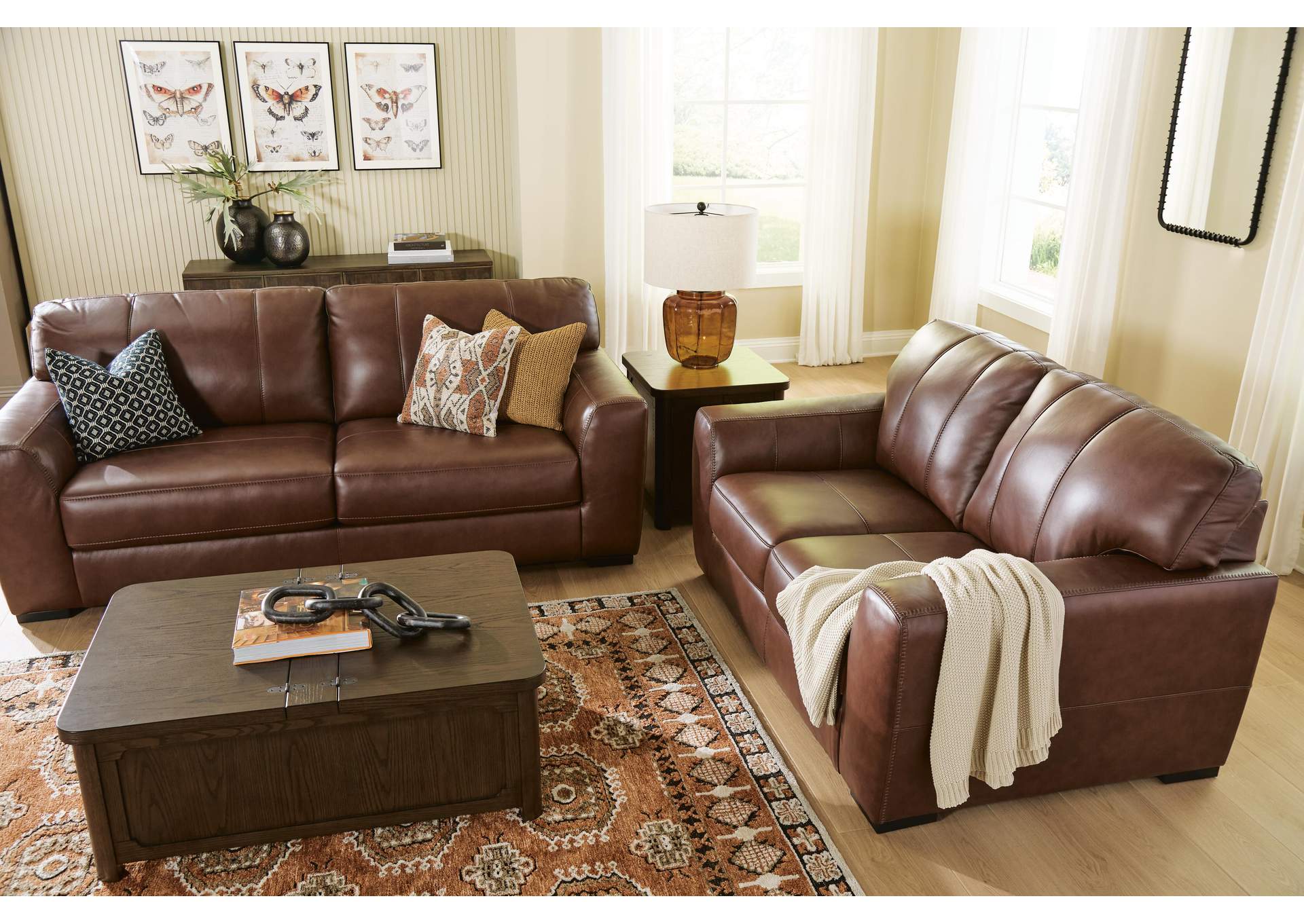 Mossano Sofa and Loveseat