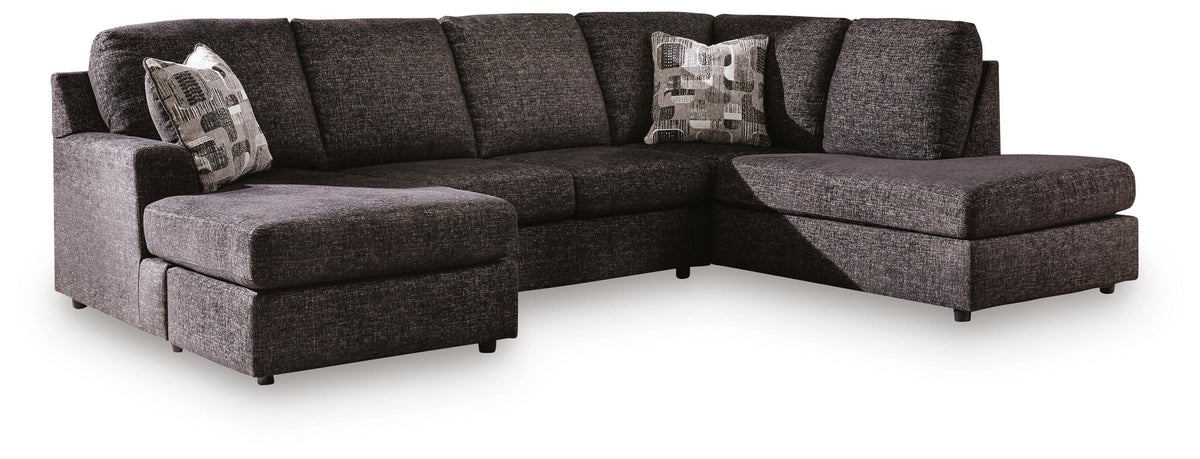 Lentiz sectional, 2-Piece Sectional with Chaise · Right-Facing Chaise · 122 × 86 × 38 in, view 1