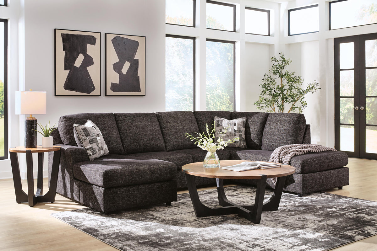 Lentiz sectional, 2-Piece Sectional with Chaise · Right-Facing Chaise · 122 × 86 × 38 in, view 3