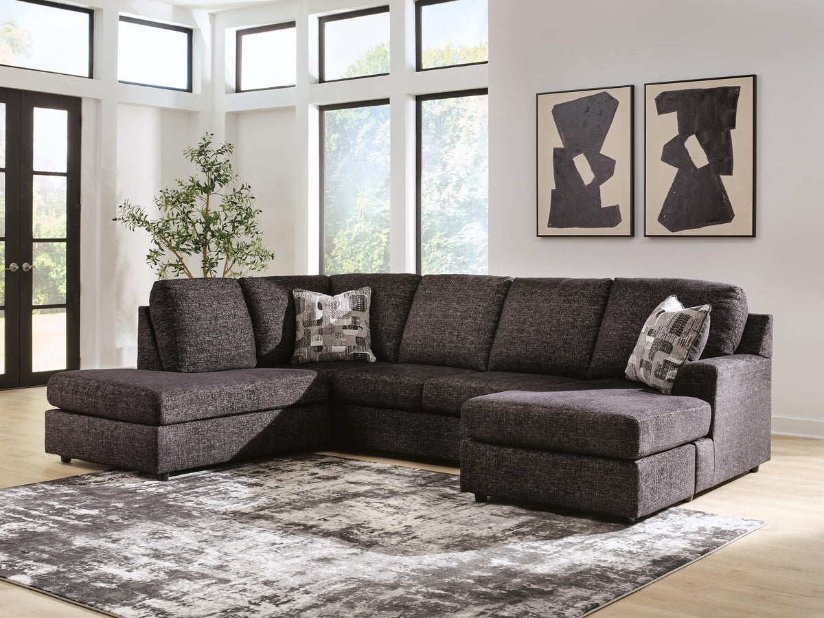Lentiz sectional, 2-Piece Sectional with Chaise · Left-Facing Chaise · 122 × 86 × 38 in, view 2