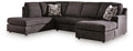 Lentiz sectional, 2-Piece Sectional with Chaise · Left-Facing Chaise · 122 × 86 × 38 in, view 1