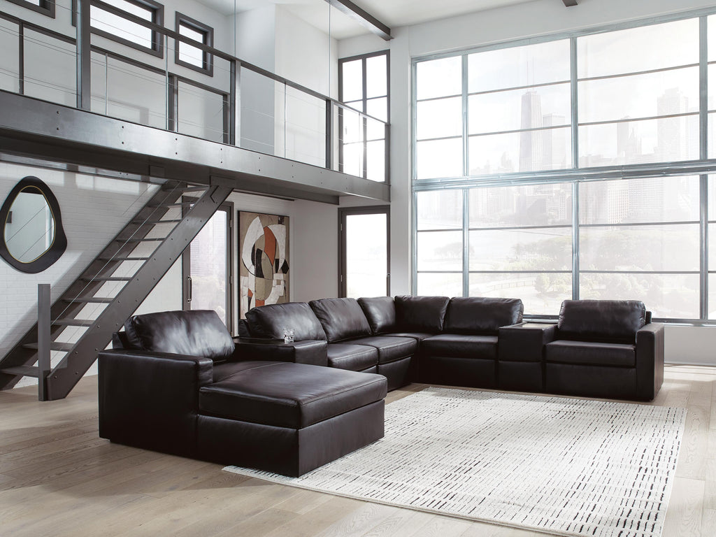 Modmax II sectional, 8-Piece Sectional with Chaise and Storage Consoles · Left-Facing Chaise · 158 × 125 × 36 in, view 2