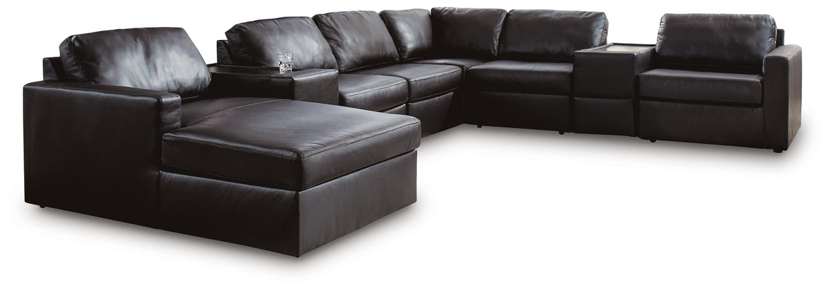 Modmax II sectional, 8-Piece Sectional with Chaise and Storage Consoles · Left-Facing Chaise · 158 × 125 × 36 in, view 1