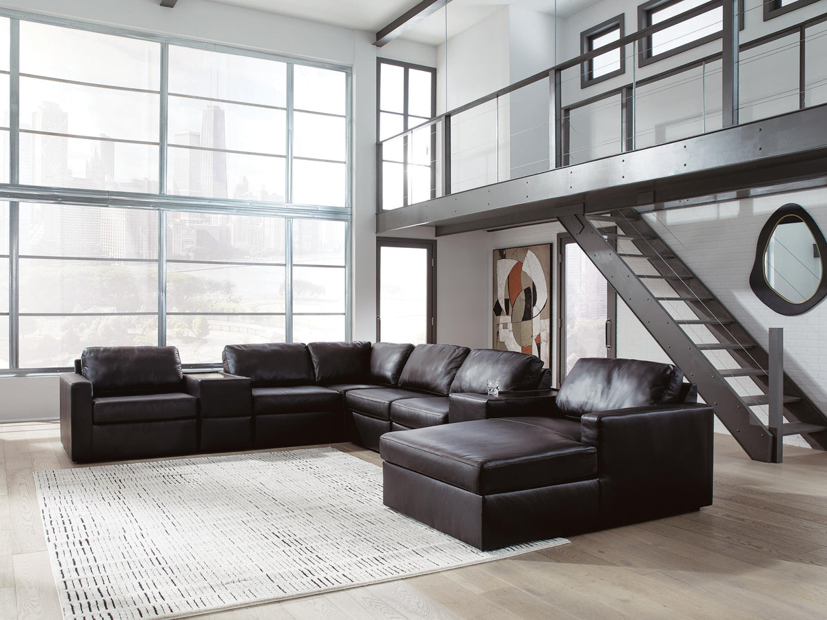 Modmax II sectional, 8-Piece Sectional with Chaise and Storage Consoles · Right-Facing Chaise · 125 × 158 × 36 in, view 2