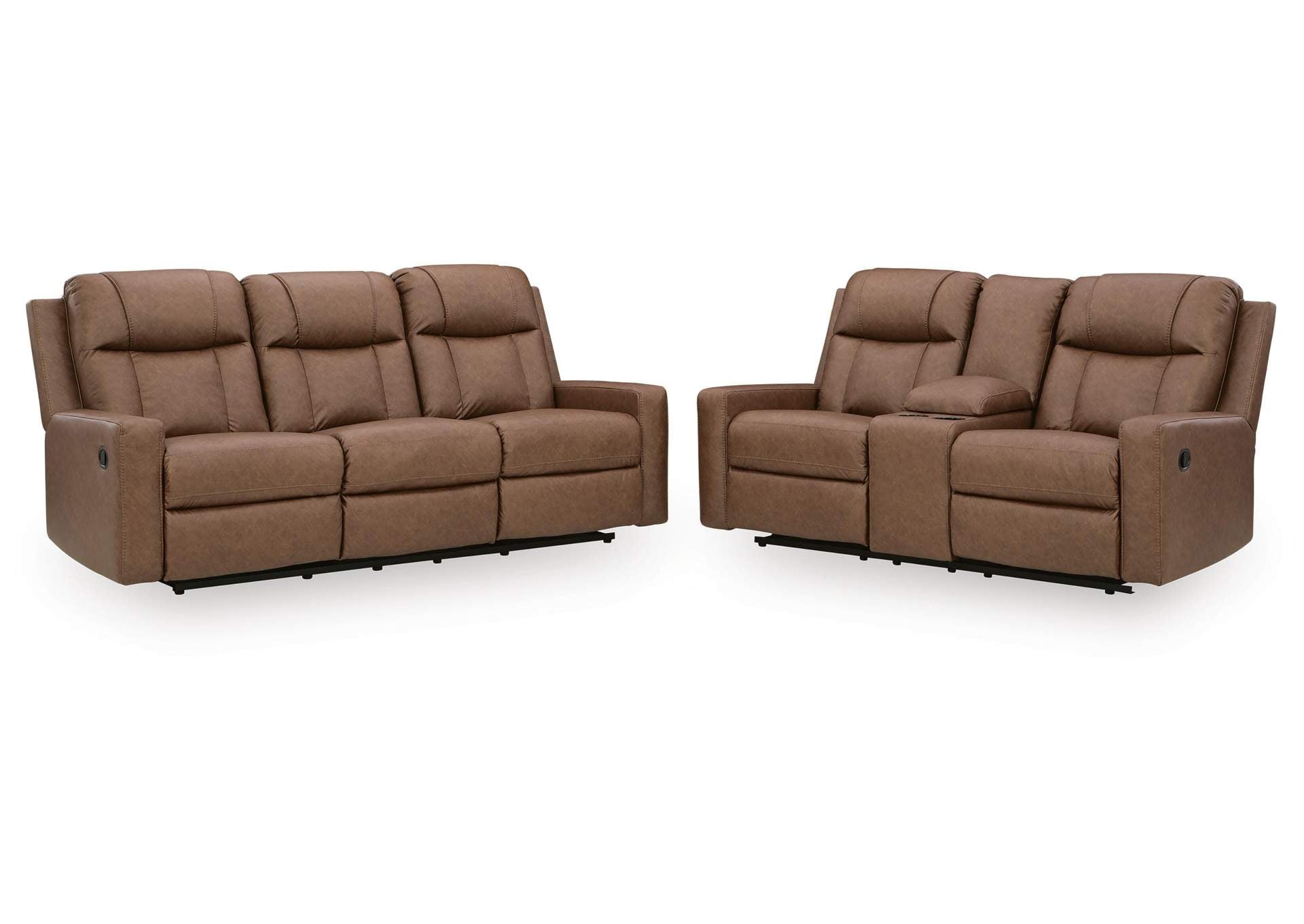Mackmenville Reclining Sofa and Reclining Loveseat with Console