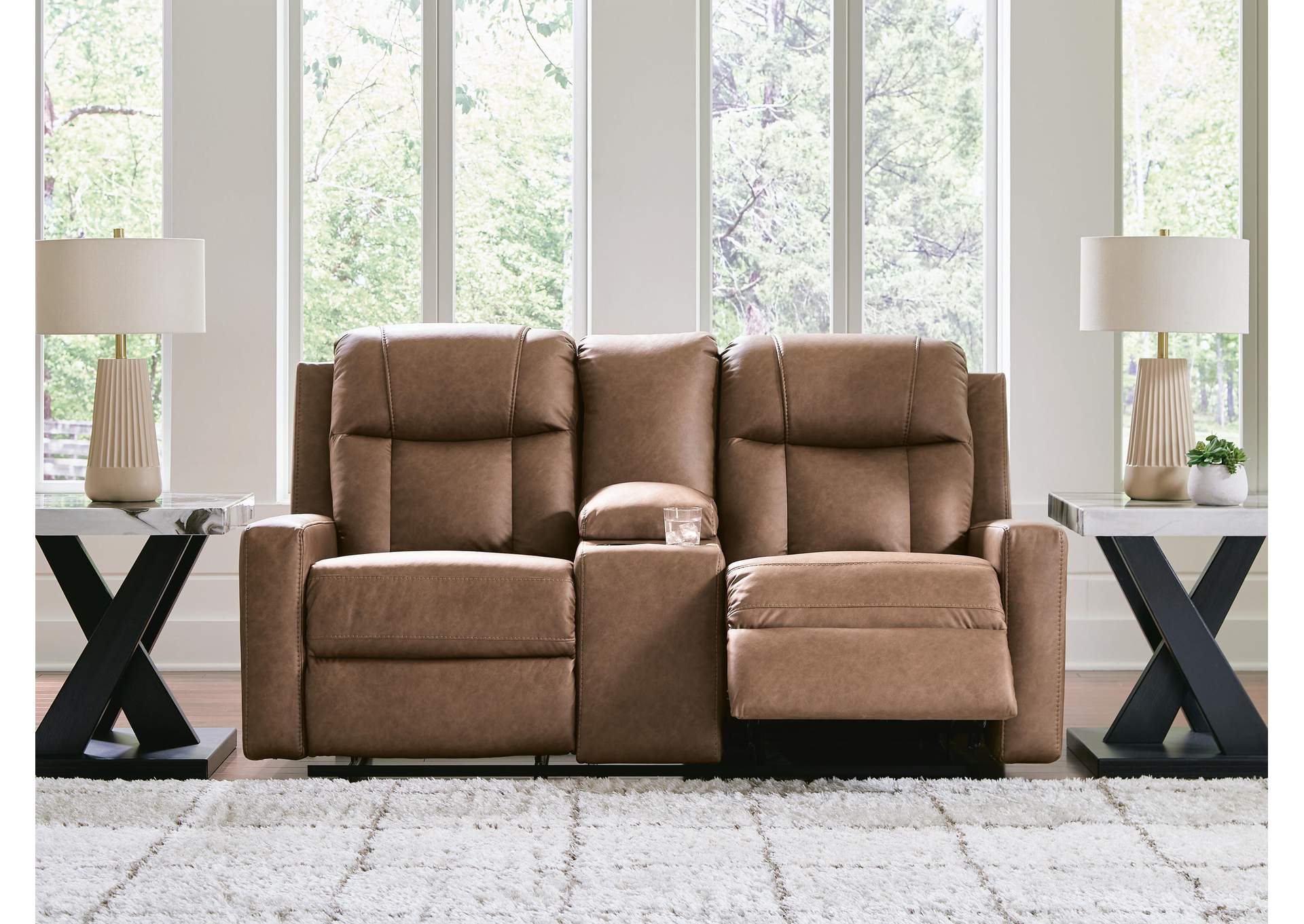 Mackmenville Reclining Sofa and Reclining Loveseat with Console