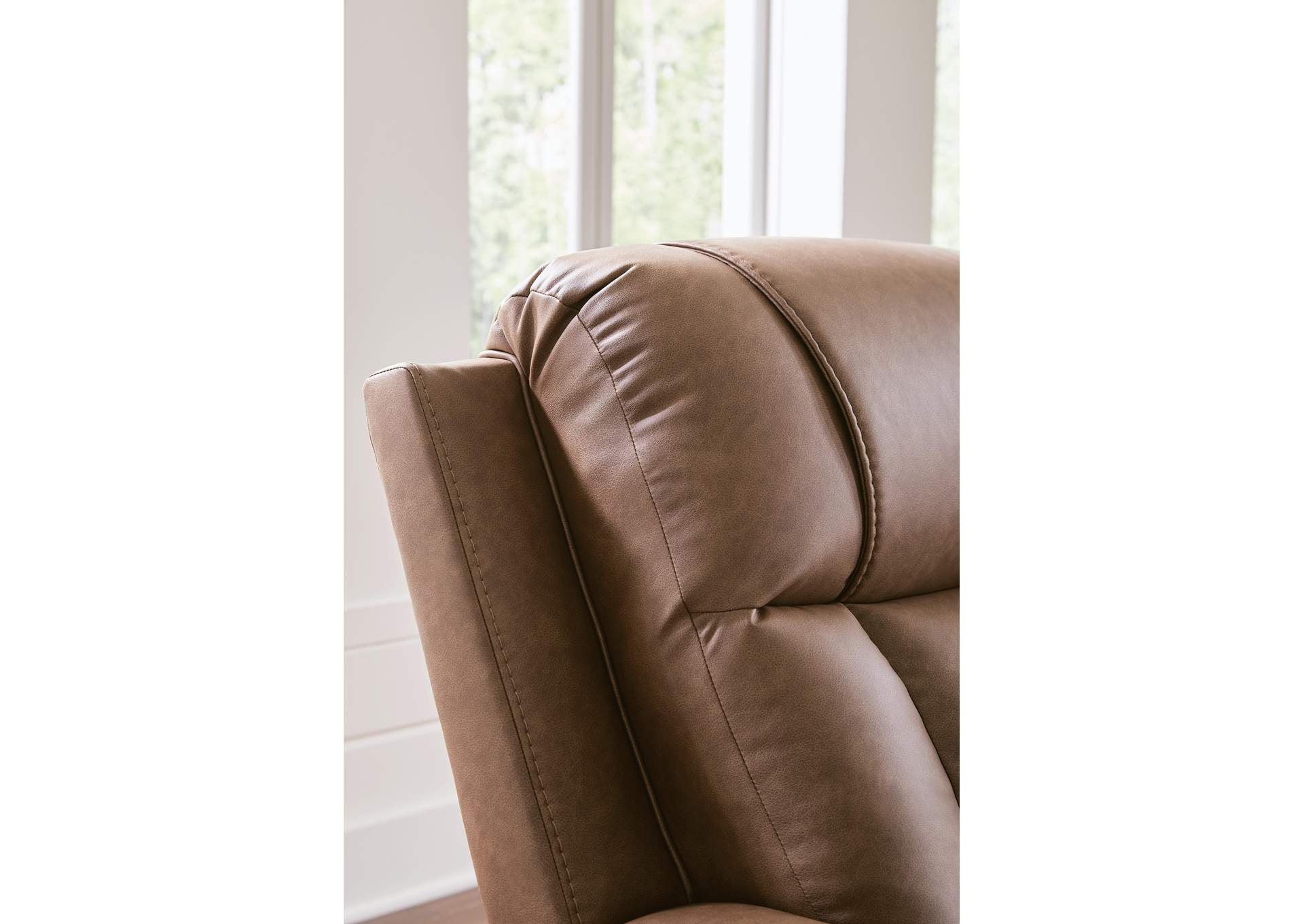 Mackmenville Reclining Sofa and Reclining Loveseat with Console detail