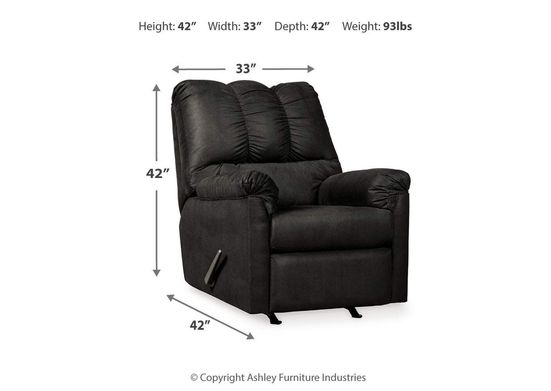 Darcy Recliner dimensions