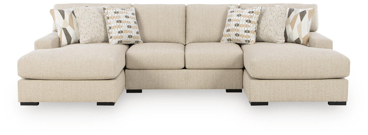 Laurelgrove sectional, 3-Piece Double Chaise Sectional · Left-Facing Chaise · 132 × 68 × 40 in, view 1