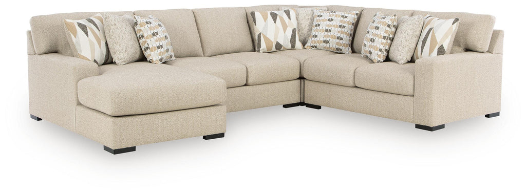 Laurelgrove sectional, 4-Piece Sectional with Chaise · Left-Facing Chaise · 134 × 103 × 40 in, view 1
