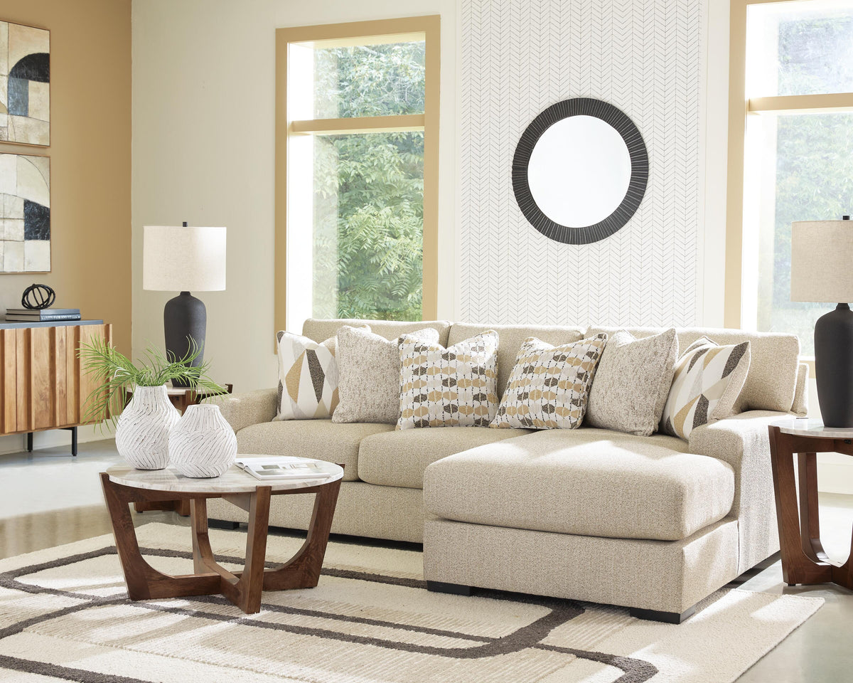 Laurelgrove sectional, 2-Piece Sectional Sofa Chaise · Right-Facing Chaise · 101 × 68 × 40 in, view 3