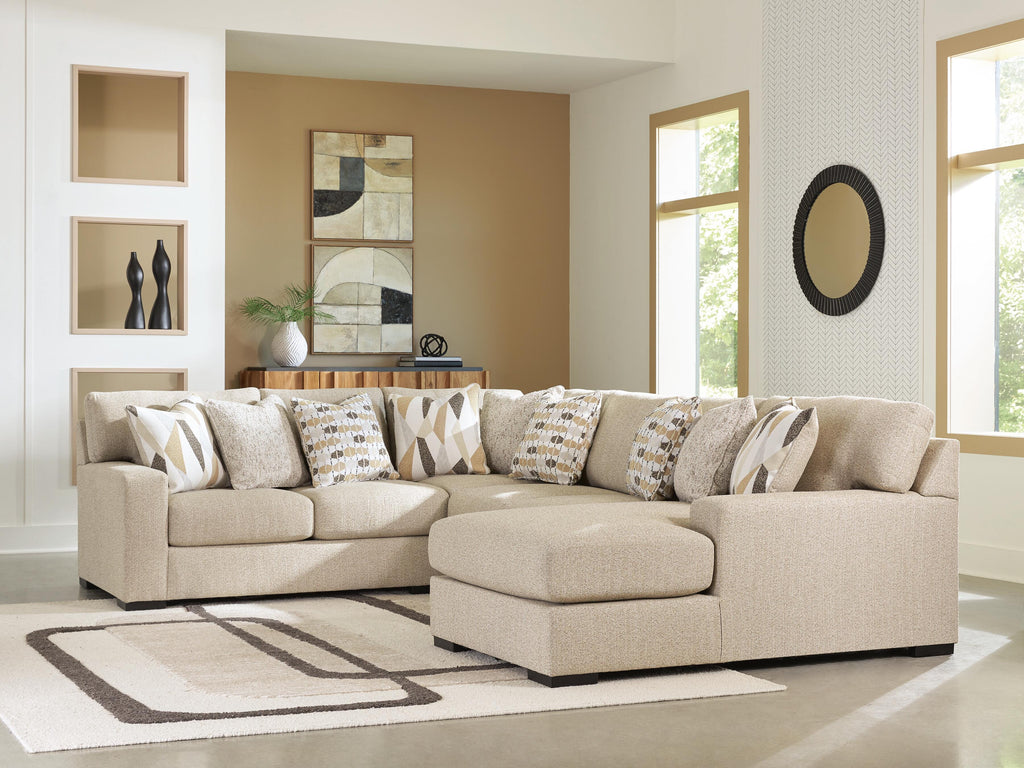 Laurelgrove sectional, 4-Piece Sectional with Chaise · Right-Facing Chaise · 103 × 134 × 40 in, view 2