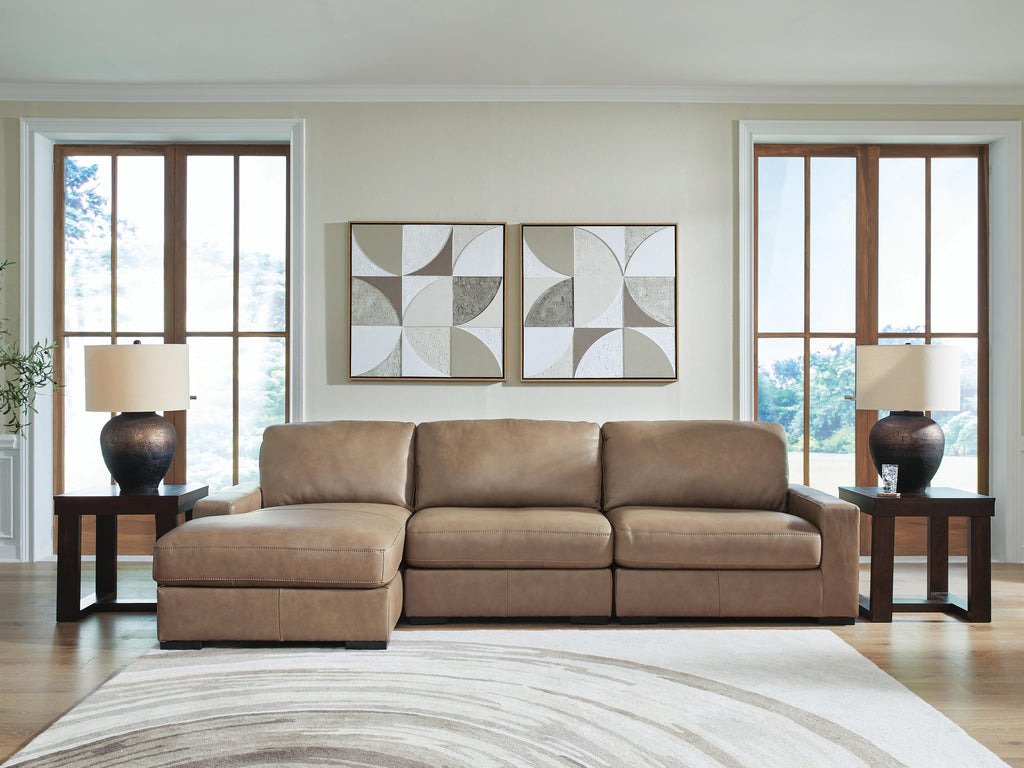 Veronella sectional, 3-Piece Sectional with Chaise · Left-Facing Chaise · 125 × 68 × 39 in, view 2