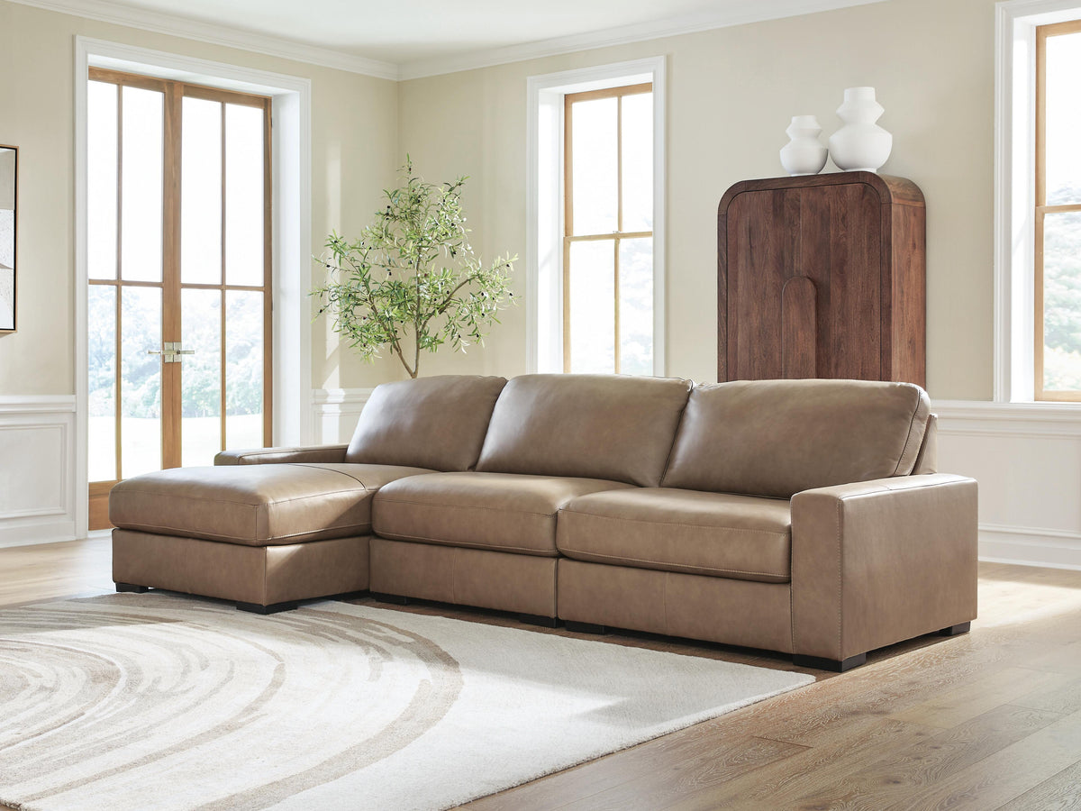 Veronella sectional, 3-Piece Sectional with Chaise · Left-Facing Chaise · 125 × 68 × 39 in, view 3