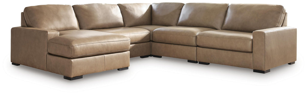 Veronella sectional, 5-Piece Sectional with Chaise · Left-Facing Chaise · 122 × 130 × 39 in, view 1