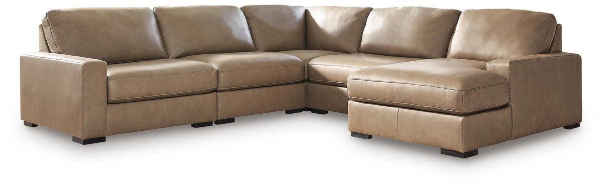 Veronella sectional, 5-Piece Sectional with Chaise · Right-Facing Chaise · 130 × 122 × 39 in, view 1