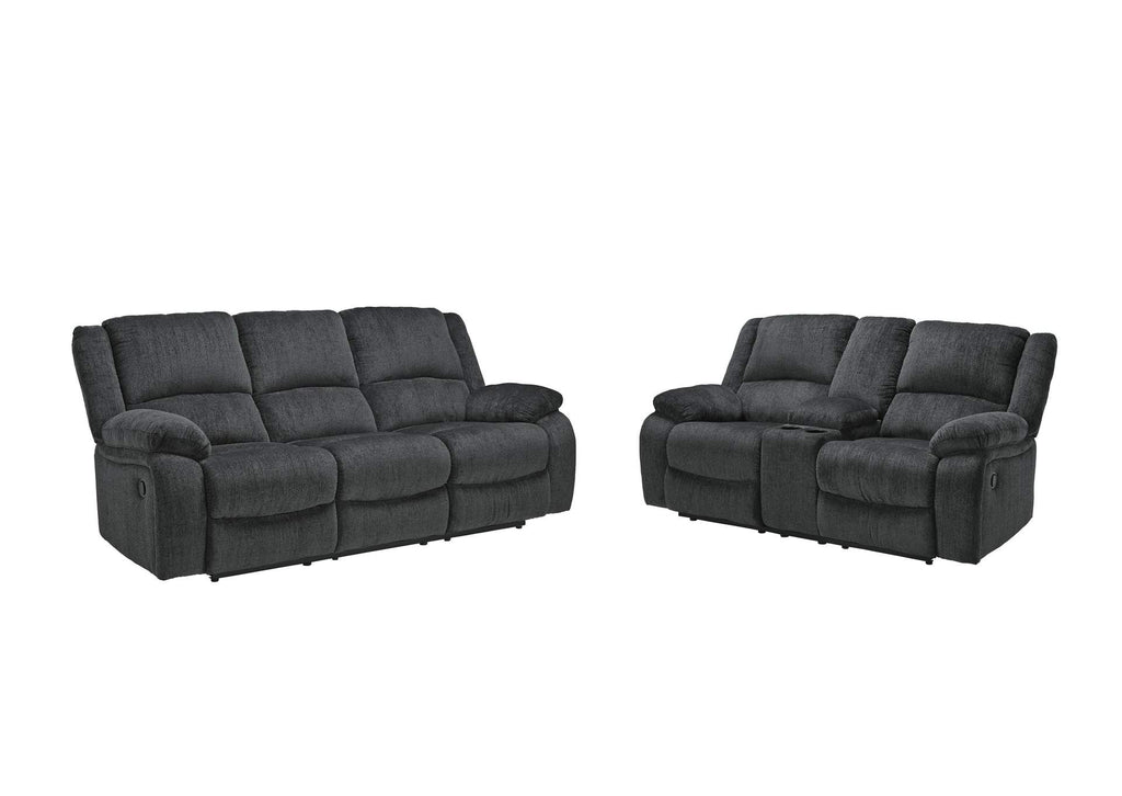 Draycoll Manual Reclining Sofa and Loveseat