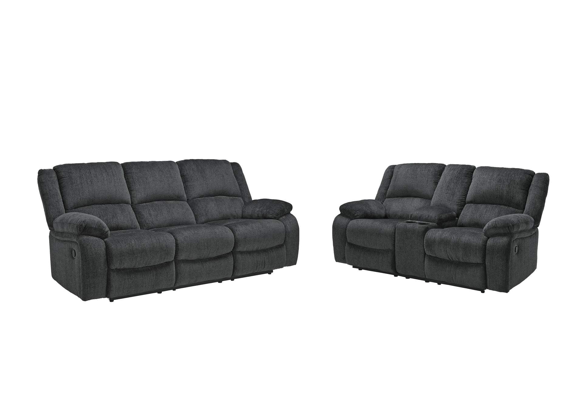 Draycoll Manual Reclining Sofa and Loveseat